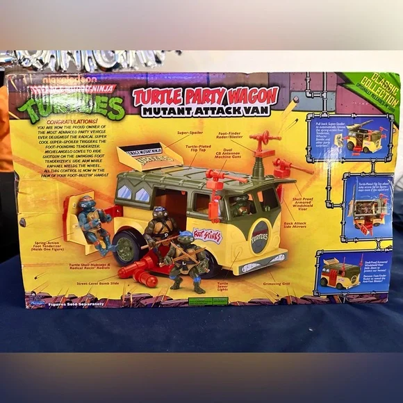TMNT Party Wagon. 2013 Toys R Us retro collection. New, never open - Picture 8 of 8